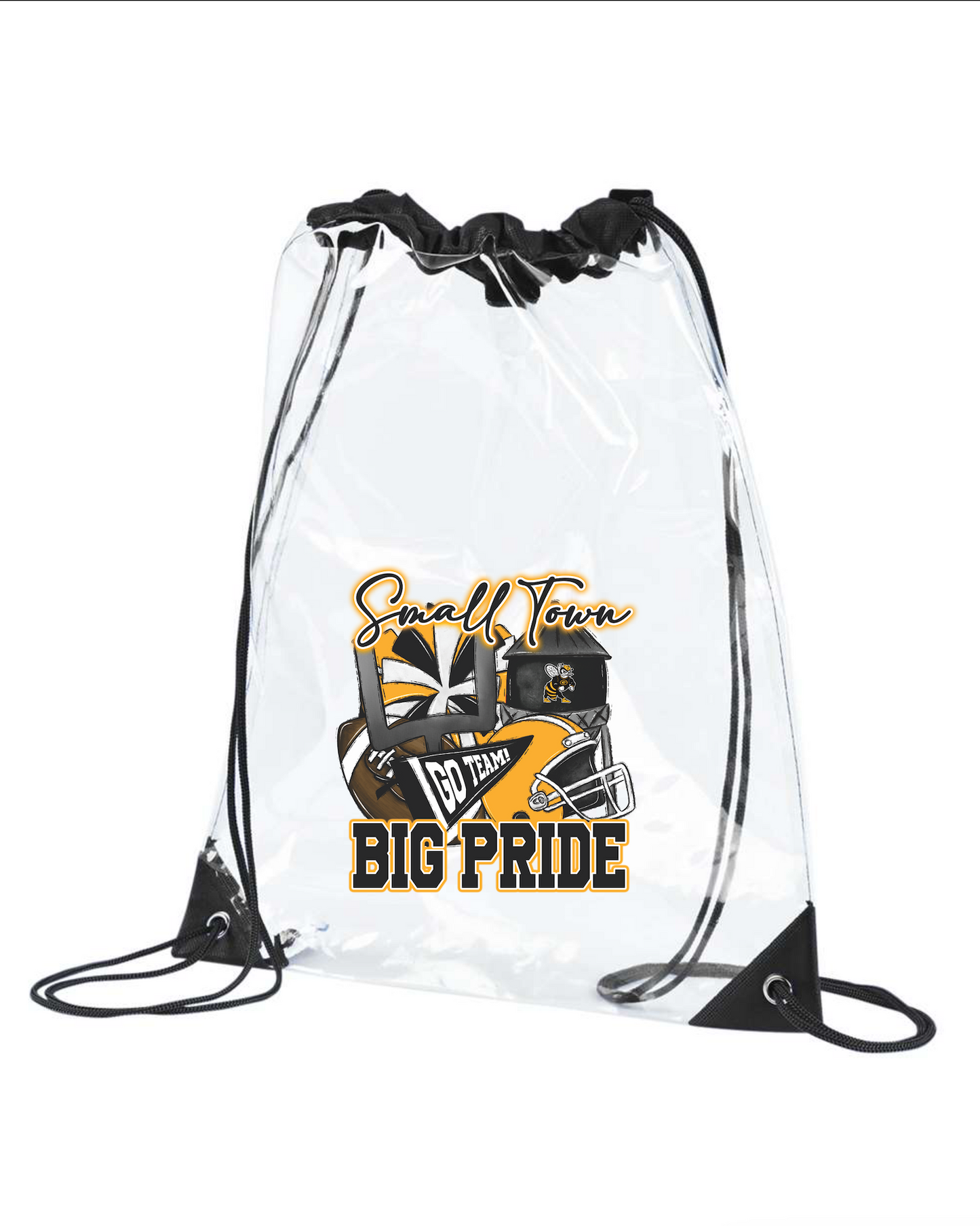 Gatesville Hornets Clear Drawstring Bag - Small Town Big Pride