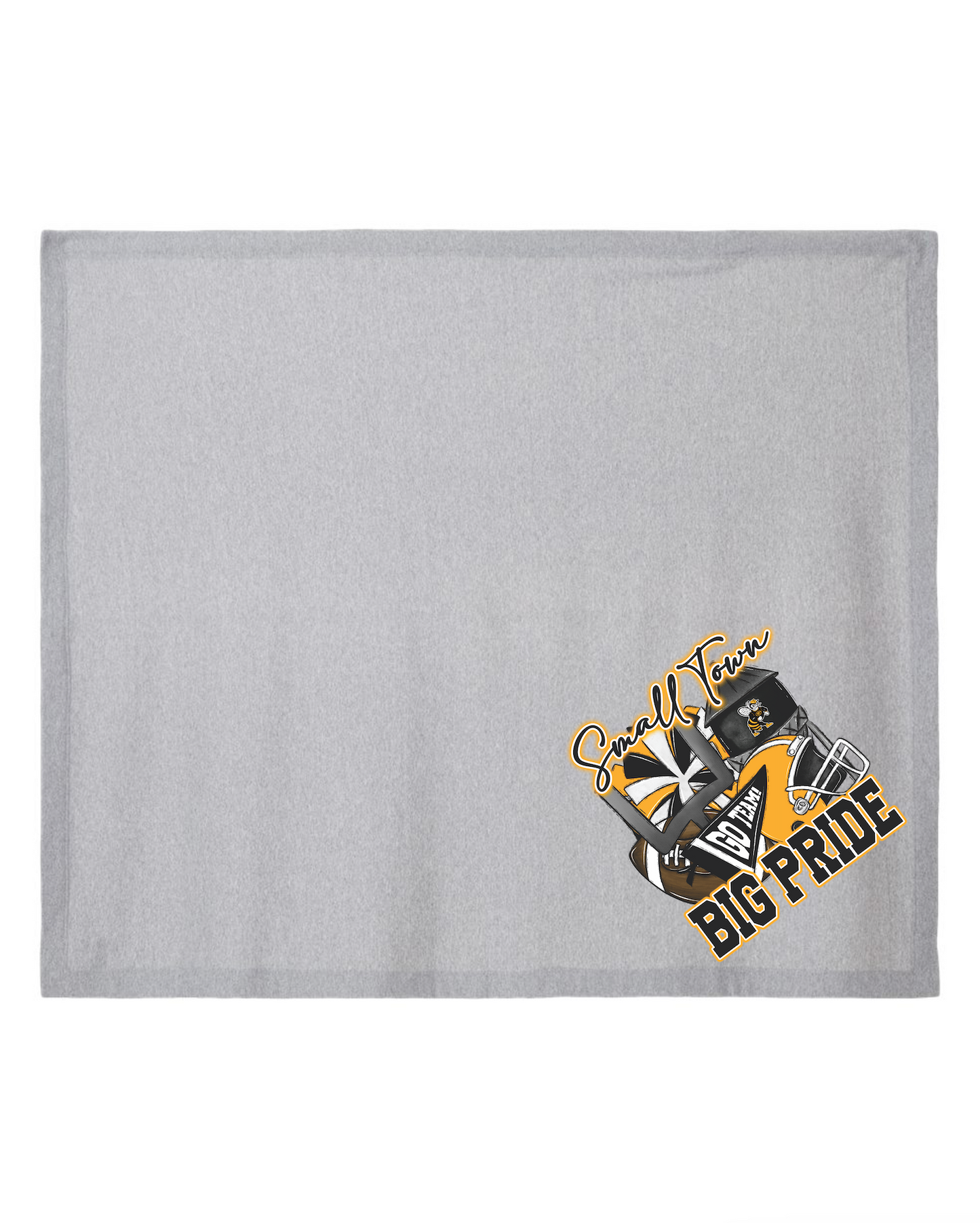 Gatesville Hornets Gray Blanket - Small Town Big Pride