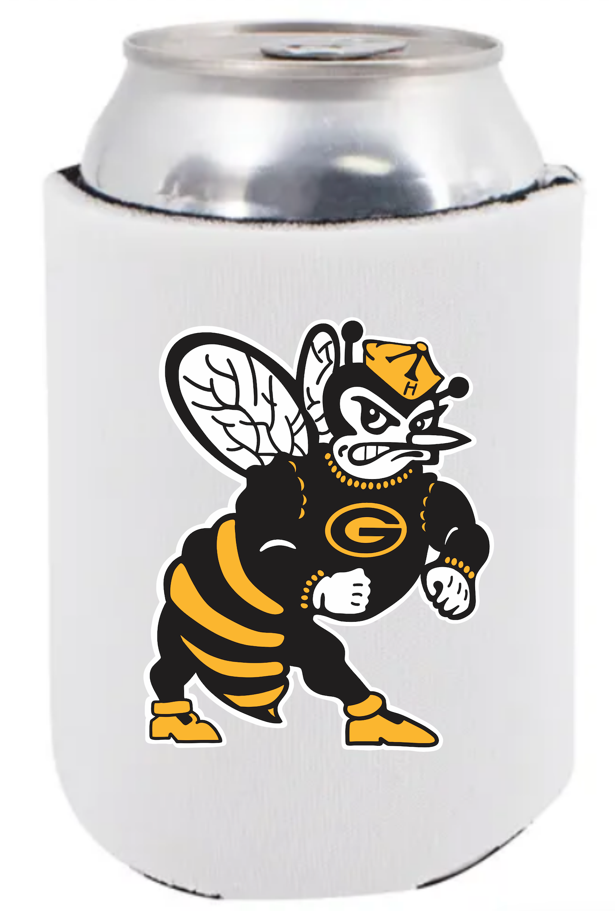 Gatesville Hornets White Can Cooler - Hornet (2 pack)
