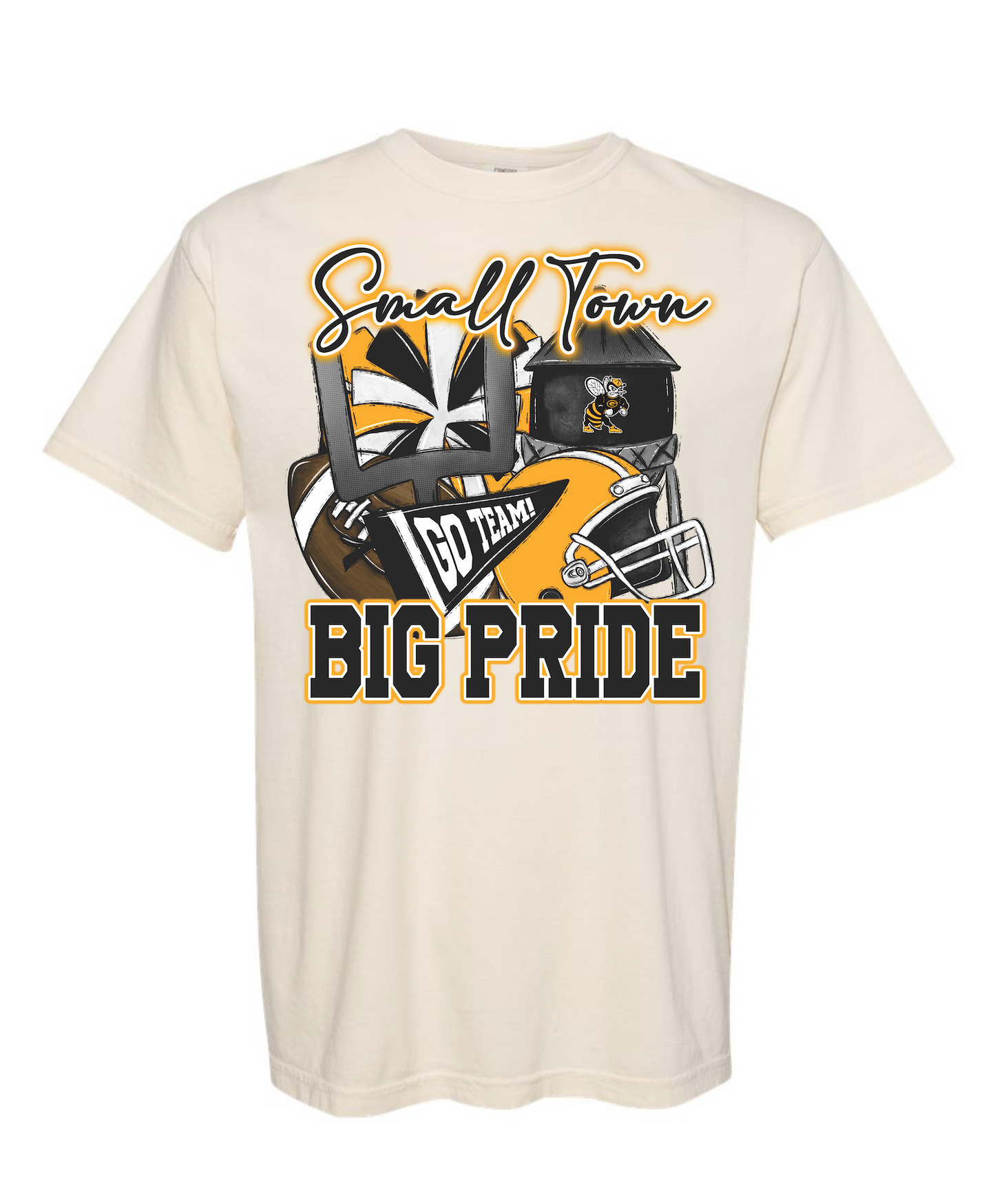 Gatesville Hornets Ivory Comfort Colors Tee - Small Town Big Pride