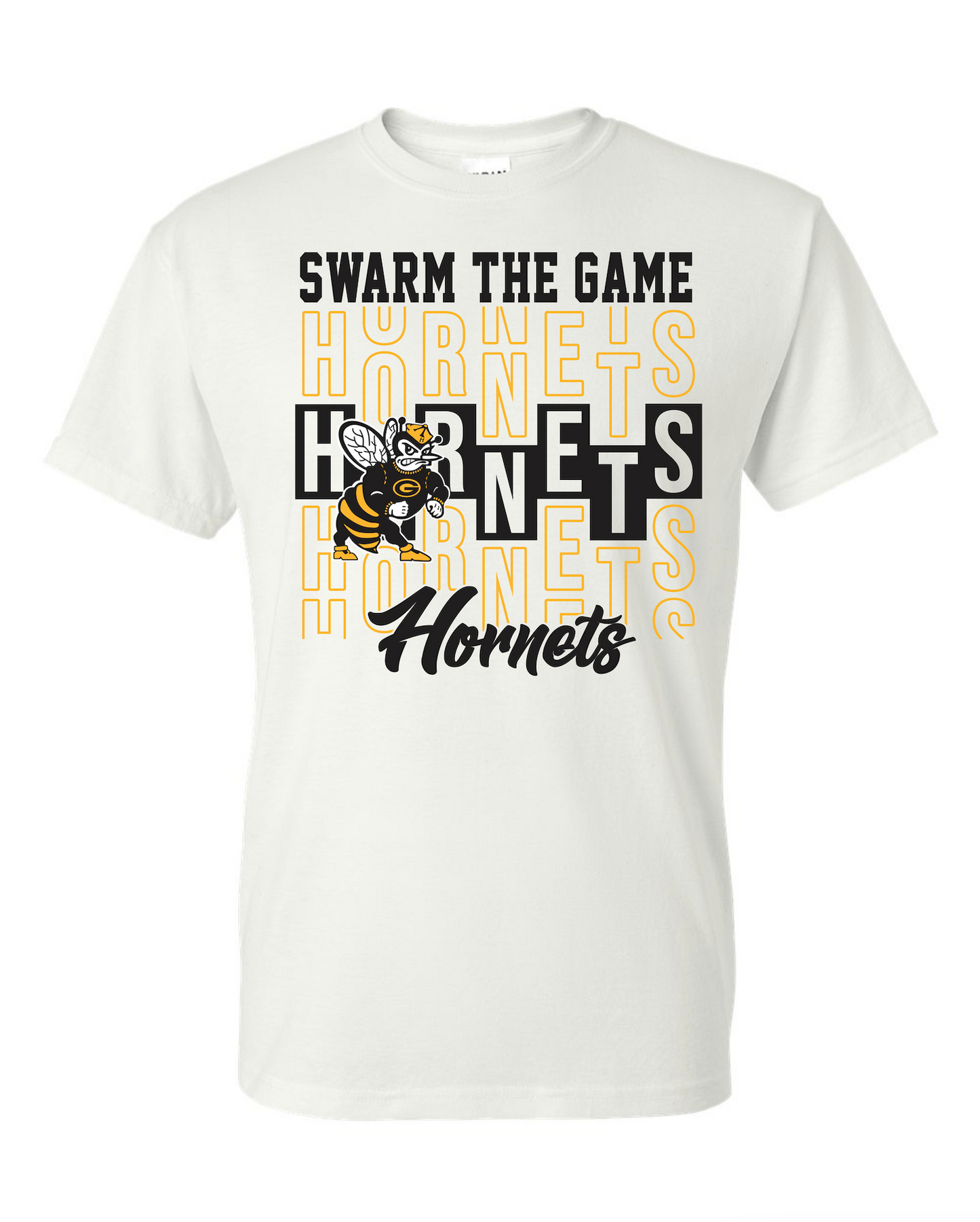 Gatesville Hornets White Tee - Swarm the Game