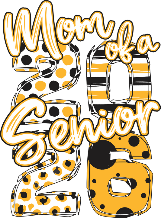 2026 Senior MOM - Black and Gold