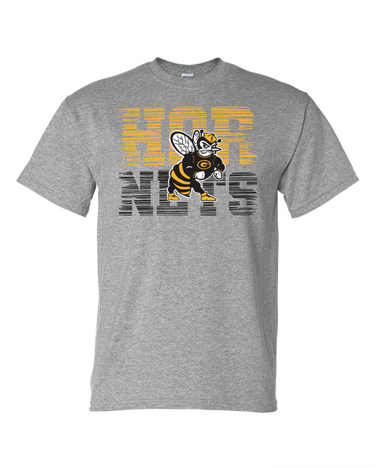 Gatesville Hornets Gray Tee - Lined Hornets