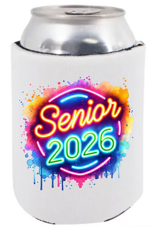 Senior 2026 White Can Cooler (2 pack)